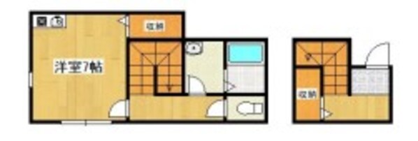 宝殿駅 徒歩15分 2階の物件間取画像